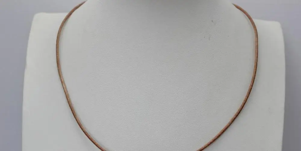 

Primary Leather white&black Freshwater Pearl Necklace 17.5"No metal"handmade a(5.18)