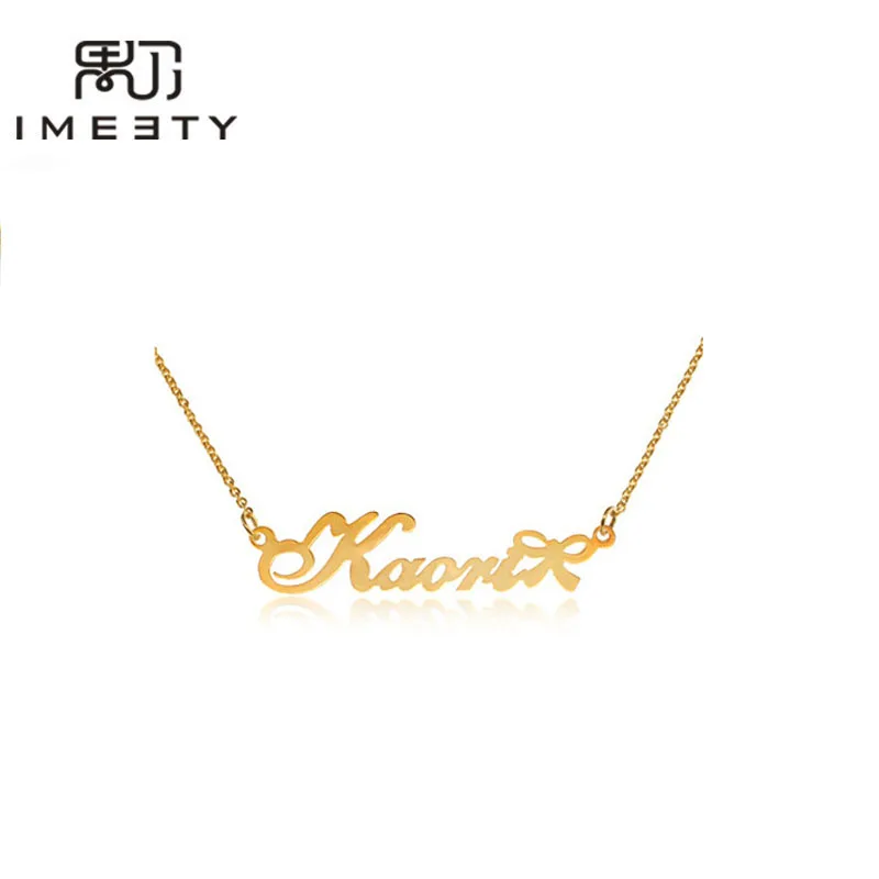 IMEETY lovely jewelry necklace kids necklaces silver girls nameplate
