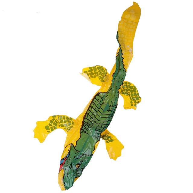 Inflatable Crocodile Blow Up Funny Water Toys Crocodile Toy Alligator Balloon for Summer Beach Swimming Pool Inflatable Toys 6