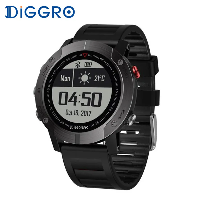

Diggro DI08 GPS Smart Watch IP68 Waterproof Heart Rate Monitor Fitness Tracker Outdoor Sport Smartwatch Multiple for Android IOS