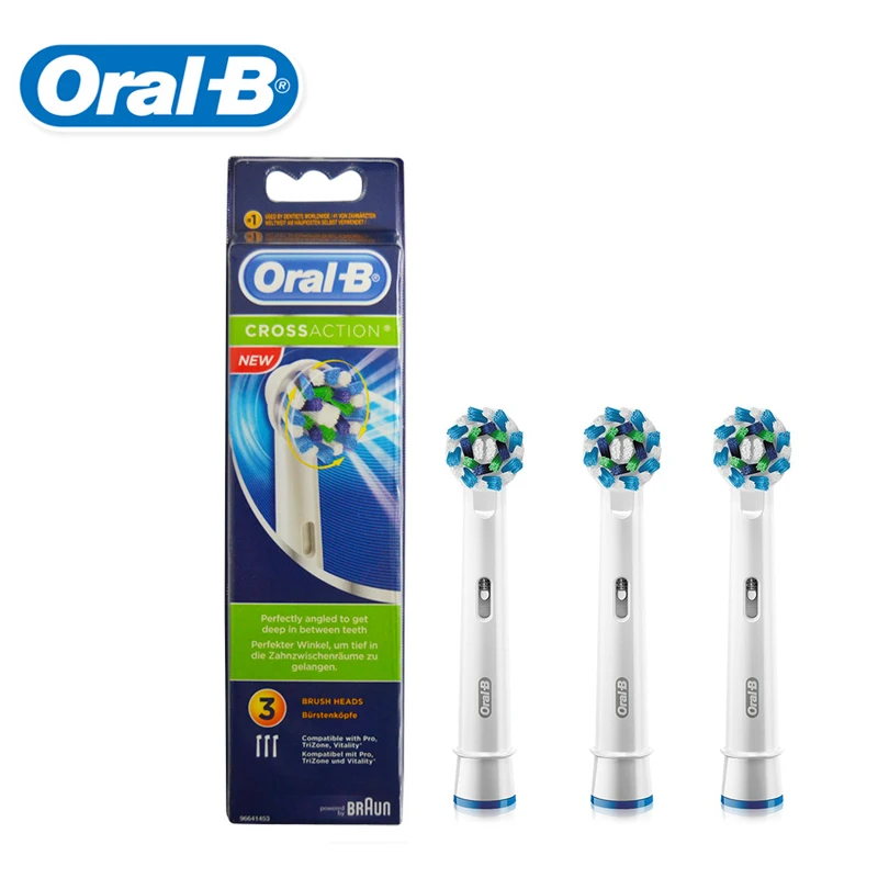 

Oral B electric toothbrush head EB50-3 toothbrush accessories genuine replacement head 3 heads=1 pack