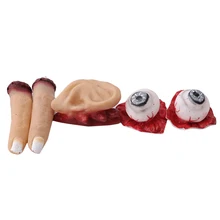 Имитация человеческих органов реквизит Товары для Хэллоуина кровавые человеческие уши сердце сломанный палец глаз праздничные вечерние принадлежности