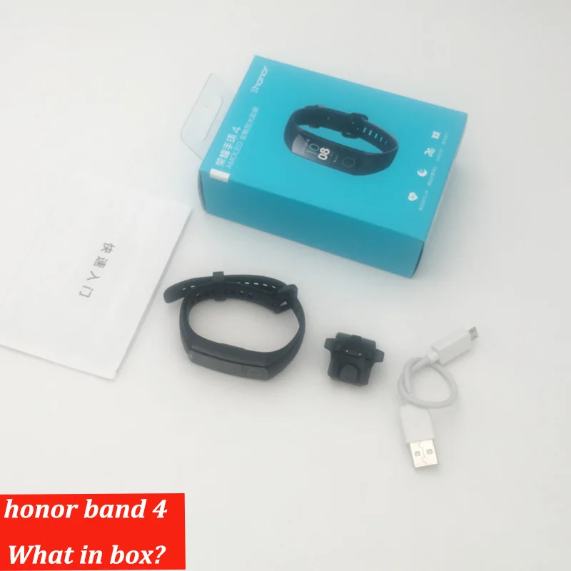 Оригинальный Смарт браслет Honor Band 4 50 м водонепроницаемый цветной сенсорный экран