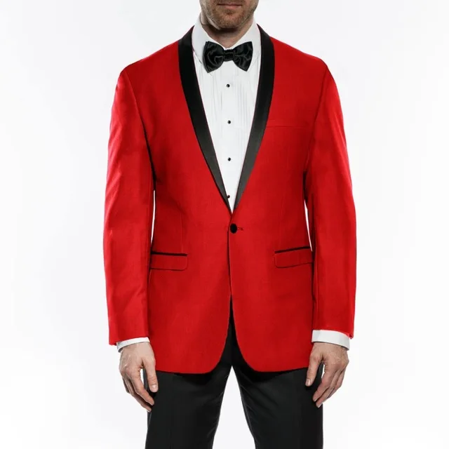 2018 свадебные костюмы для мужчин красный платок нагрудные Мужские костюмы Классический пиджак куртка для брак Пром Жених лучшие мужские
