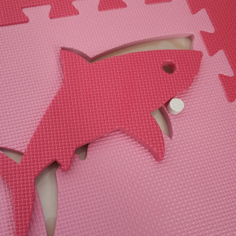 Meitoku EVA коврик для игры в подводных условиях из пенопласта для животных 12 шт. в комплекте детский коврик-пазл, покрывало для пола с изображением морского конька акулы