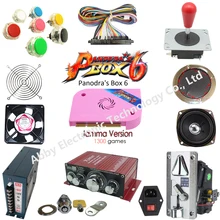 Jamma Arcade game kit Pandora Box 6 /1300 in 1 arcade kit /spare parts to built Bar-top arcade machine or upright arcade machine 1 piece heidelberg mo sm74 machine excitation board c98043 a1232 offset printing machine spare parts