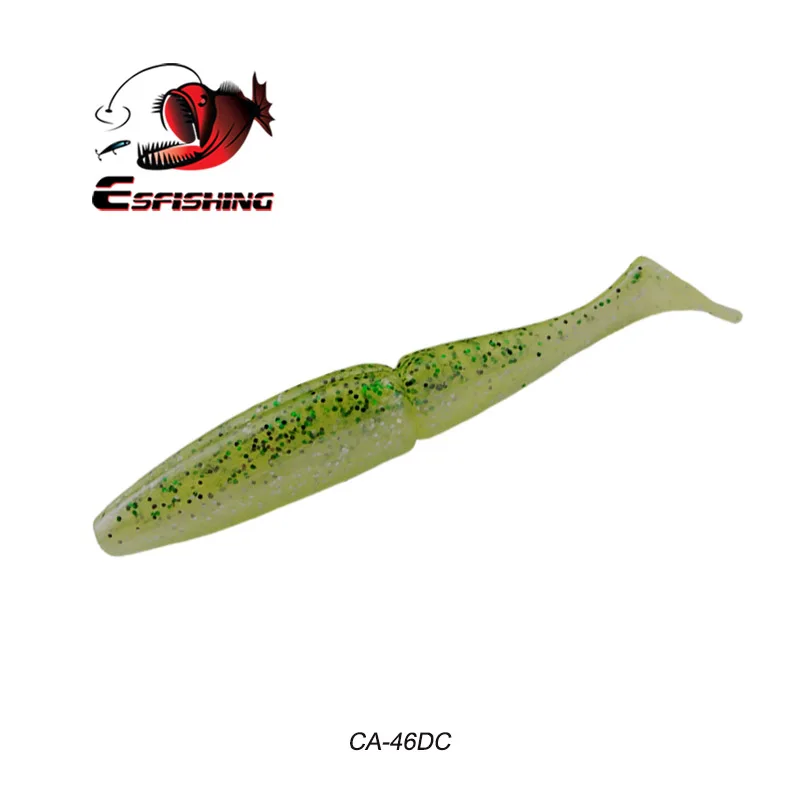 ESFISHING Easy Shiner Shad 125 мм 4 шт. 18 г рыболовные приманки джиг силиконовые приманки для ловли карпа Спиннербейт мягкие приманки - Цвет: CA46DC