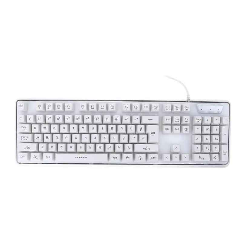 

Original ALLOYSEED 104 Keys Wired Mechanical Keyboard with 2 Colors LED Backlit Anti-Ghosting for Gamer Computer
