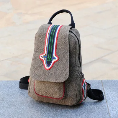 

Fashion National Embroidery Women Travel Backpack!Nice Handmade Embroideried Lady backrack Hot Printed Versatile Cover backruck