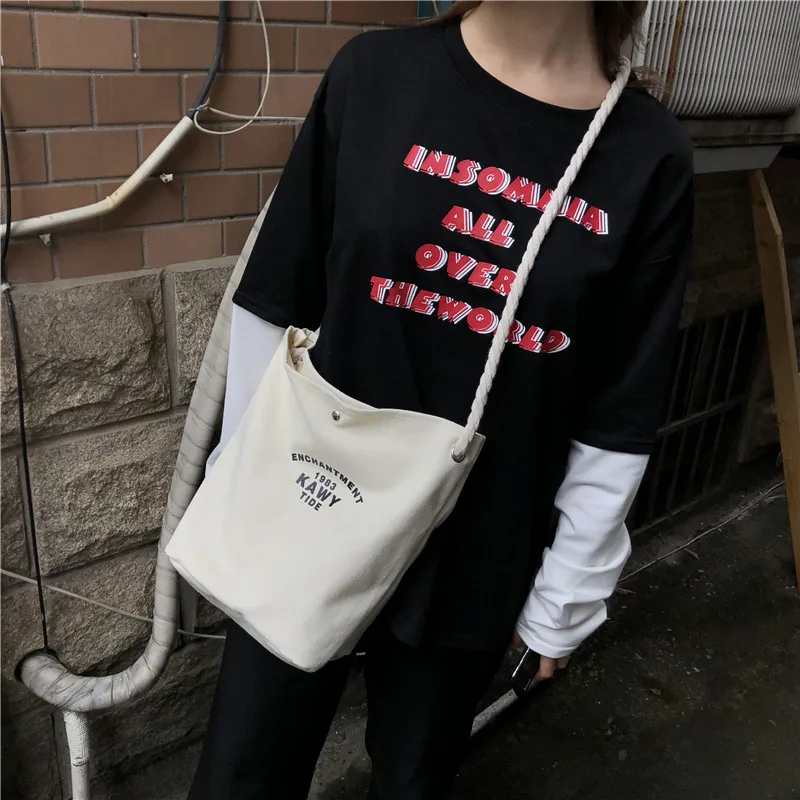 Menghuo 2 sets Canvas Handbags Large Capacity Ladies Tote Bag Messenger Bags School Travel Women Bag crossbody bags Women Bolsas (5)