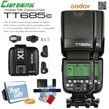 Godox TTL II Автовспышка GN60 HSS 1/8000 s 2.4 Г Беспроводной 2 ШТ. * Speedlite TT685C + X1T-C/TT685N + X1T-N/TT685S + X1T-S + SoftBox + Цветной Фильтр