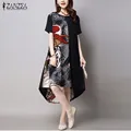 Негабаритных 2017 лето zanzea женщины старинные случайные свободные рукавов платье сексуальные дамы o шеи сращивания длинные макси платья плюс размер Негабаритных 2017 лето zanzea женщины старинные случайные свободные рукавов платье сексуальные дамы o шеи сращивания длинные макси платья плюс размер