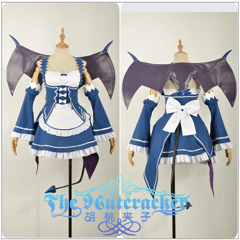 Re: Zero/Re: жизнь в другом мире от Rem Косплей Костюм для взрослых женщин синее платье
