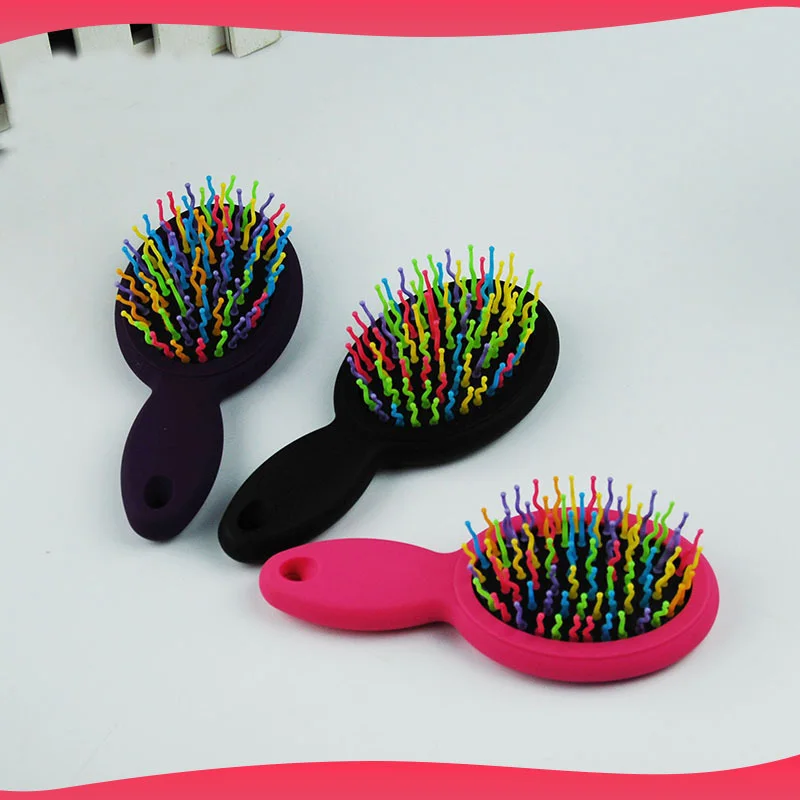 Magic Hair Comb Brush Rainbow Volume Styling Tools Anti Tangle Anti