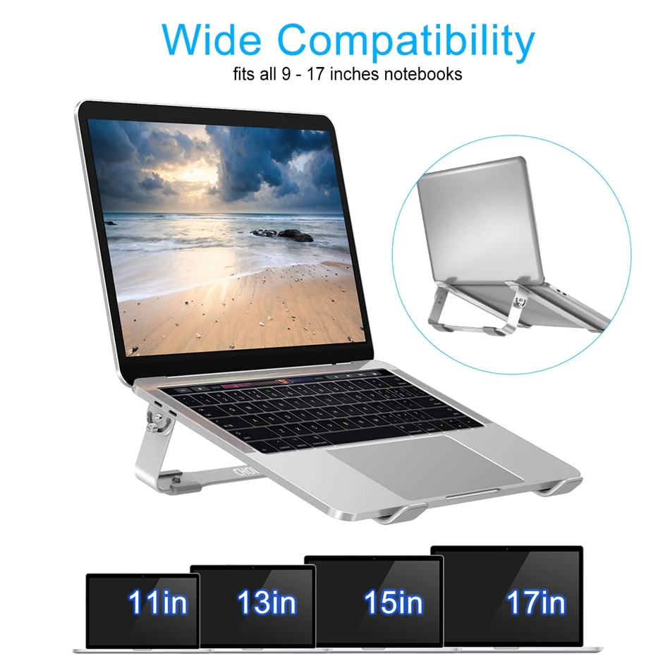  CHOETECH Mackbook Stand Adjustable Aluminum Laptop Stand Holder Compatible with Apple MacBook Air M