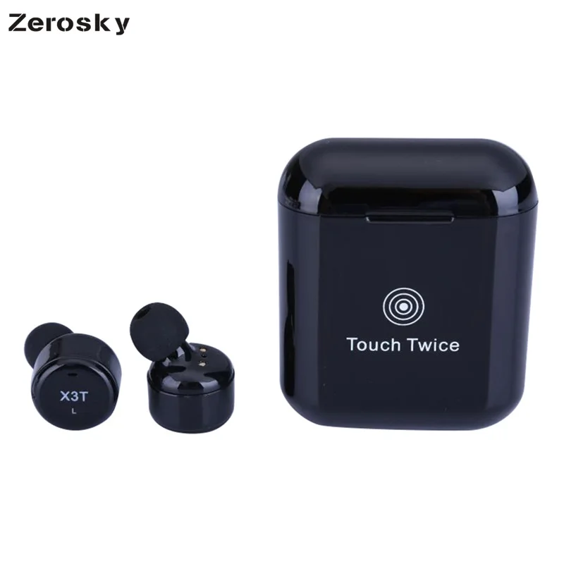 TWS Mini Wireless Bluetooth Earphone Stereo Earbud Headset With Charging Box Mic For All Smart phone X3T
