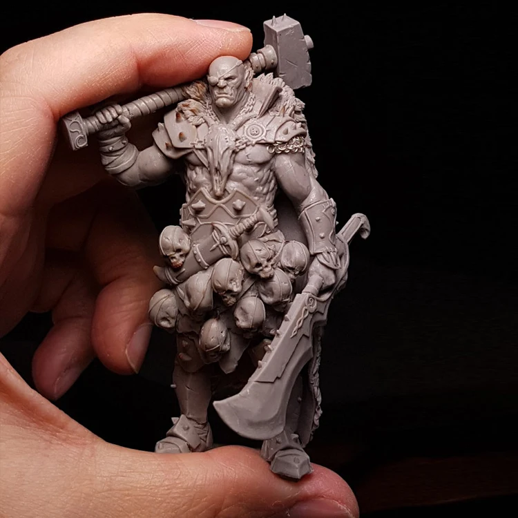 

1/24, Razgor The Warbringer, Resin Model Figure GK, Science fiction theme, Unassembled and unpainted kit