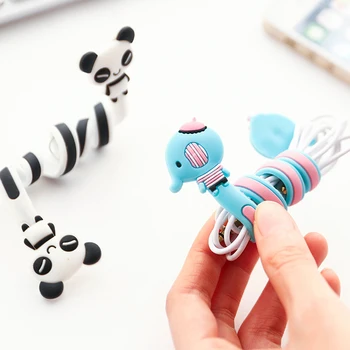 

Cartoon Cord Winder Reversal Korea fashion creative Lovely Classic adorable long strip winding Storage thread tool silicone
