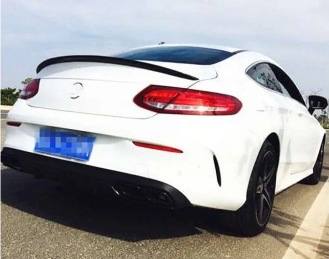 Спойлер для benz C205 C class coupe 2 дверный спойлер из АБС пластика заднего крыла