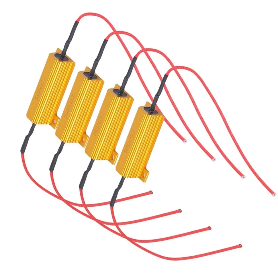 

Car Lamps Bulb 8x4Pcs 50W Load Resistor 6ohm Fix LED Bulb Fast Hyper Flash Light