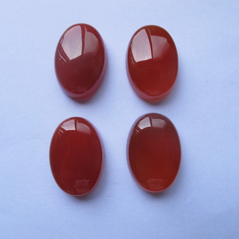 Очаровательный с натуральным красным агатом Carnelian18x26x8mm ювелирный камень кобошон подходит камень кольцо подвеска ожерелье DIY 4 шт./лот