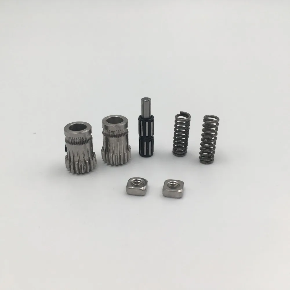 Prusa i3 mk2/mk2.5/mk3 3d طابعة الطارد القيادة التروس Btech المزدوج التروس ، مع 2 قطعة الطارد الربيع