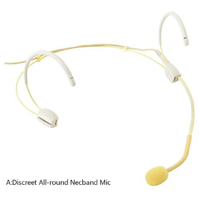 

Headset Microphone mic Discreet All-round Necband / Discreet Small Neckband Microphone Mic Compatible with most laptop mic input
