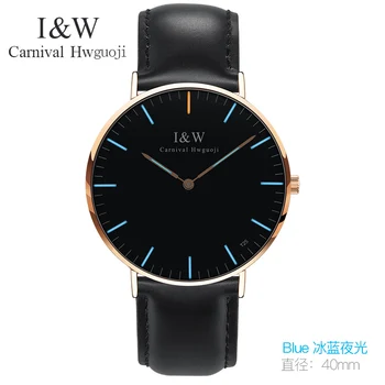 2018 Mens Watches Top Brand Luxury CARNICAL Men Simple Fashion Wrist Watch Chronograph Leather Quartz Watch Relogio Masculino mens watches top brand luxury minimalist quartz wrist watch card holder wallet watches men for dad husband gift set watch box