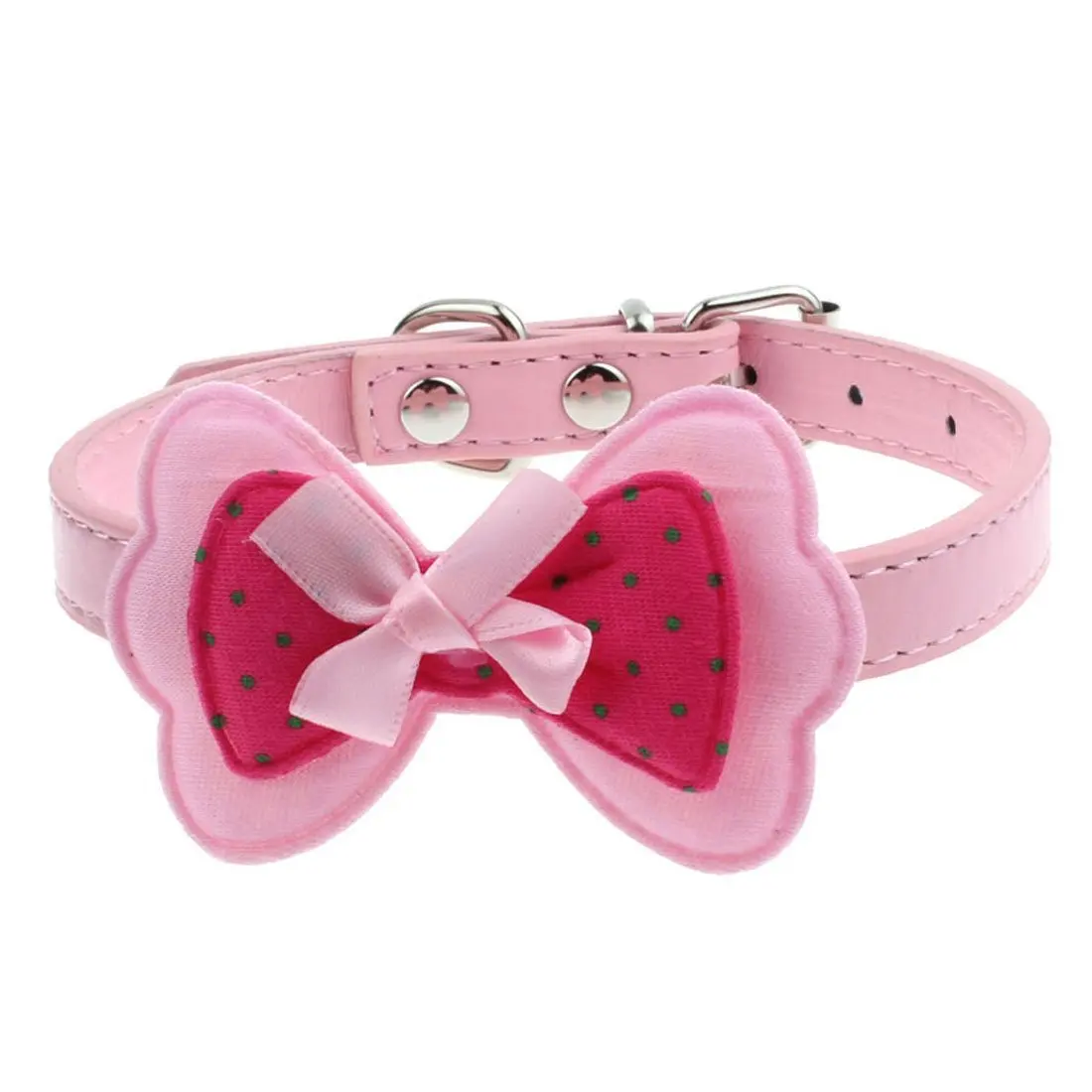 

Double Bowknot Adjustable Pet Collars Cat Dog Puppy Pet Collars