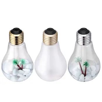 

400ml Bulb Air Humidifier Kit Micro-landscape Night Light Aroma Diffuser