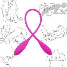 Vibrador de ponto g duplo, vibrador com 7 velocidades de vibração, masturbação feminina, dildo para casais, masturbador, brinquedo sexual erótico