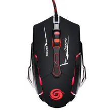 USB2.0 Лазерная Проводная игровая Мышь светодиодный лазерной 7 кнопок USB проводной Pro Gaming Мышь для PC ноутбук