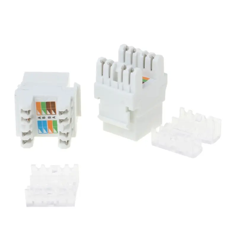 2 шт. UTP CAT6A сетевой модуль информационный разъем RJ45 Keystone кабель адаптер Jack|Сетевые