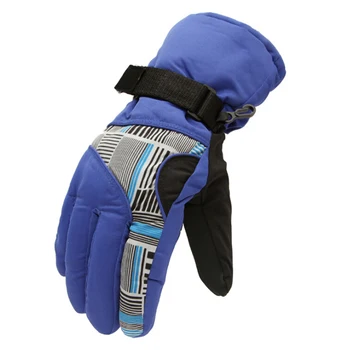 

HOT Winter Man Outdoor Sports Waterproof Thickening Climbing Skiing GlovesBlue
