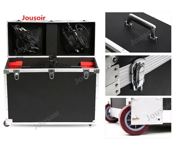 

LED Mobile Aviation box 1380ASVL Double Light kit bag portable pulley aluminum Box CD50 T03