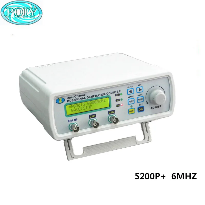 MHS 5200P+ Digital Dual channel DDS Signal Generator Arbitrary waveform generator Function