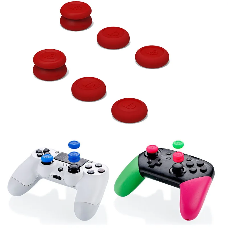 

Skull & Co. Skin CQC FPS 6 In 1 Thumb Grip Set Joystick Cap Thumbstick Cover For PS4 Nintend Switch NS Pro Controller