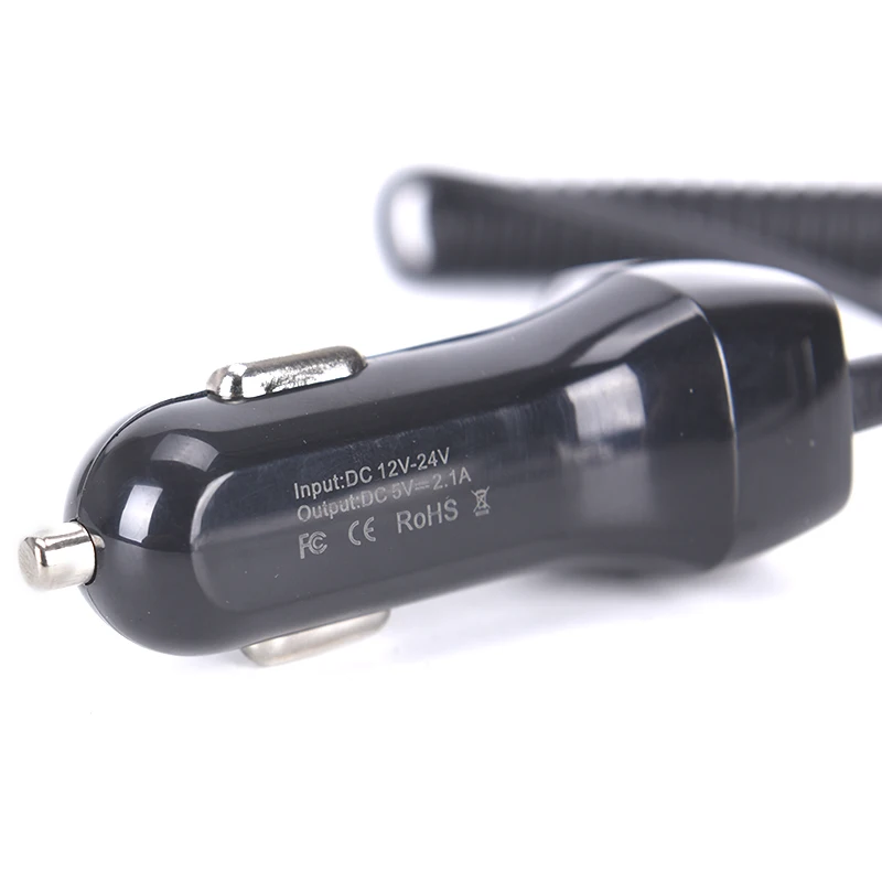 USB C Type автомобильное зарядное устройство 2.1A с быстрой зарядкой кабель