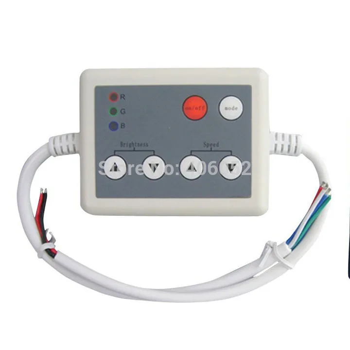 4 компл./лот rgb светодиодный Радиоконтроллер 6key DC12V~ 24 V Беспроводной rf светодиодный дистанционный контроллер rgb для smd светодиодные полосы