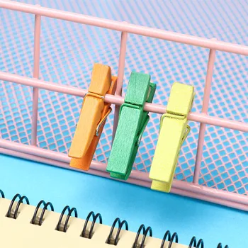 

50pcs/Set Natural Wooden Paper Photo Clips DIY Craft Decoration Pegs Note Memo Holder DIY Photo Folder Wall Pendant