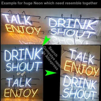 Open Coffee neon signs Handcrafted Beer Bar Pub Neon Lamp Store Display Design Decorate Real Glass Tube Neon Light Sign 19*15 VD 5