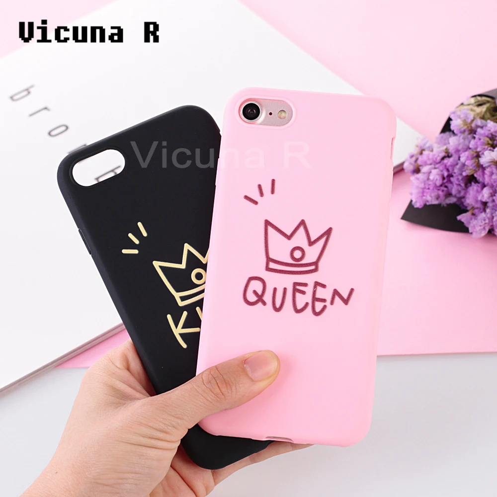 Vicuna R KING Queen Thin Phone Cases For iPhone X Case 8 7 Plus Soft Silicone TPU Cover 6S 6 5 5S SE Capa |