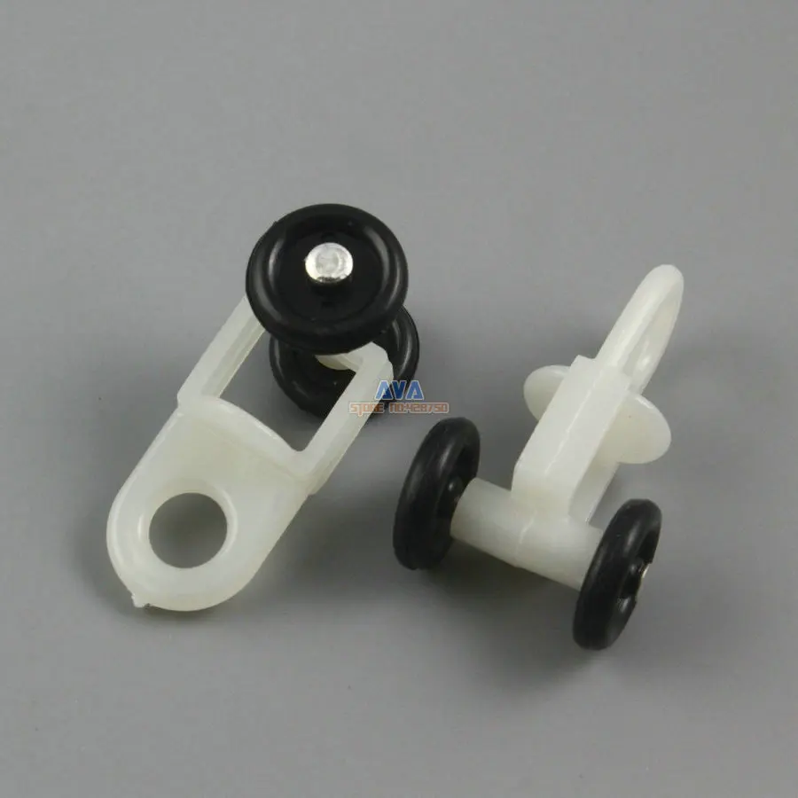 100 Pieces Curtain Track Roller Curtain Track Slide Gliders 20x33mm