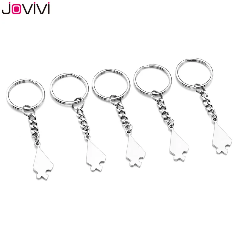 Брелок Jovivi из нержавеющей стали 5/6 шт. брелок для ключей Best Friends BFF друзей