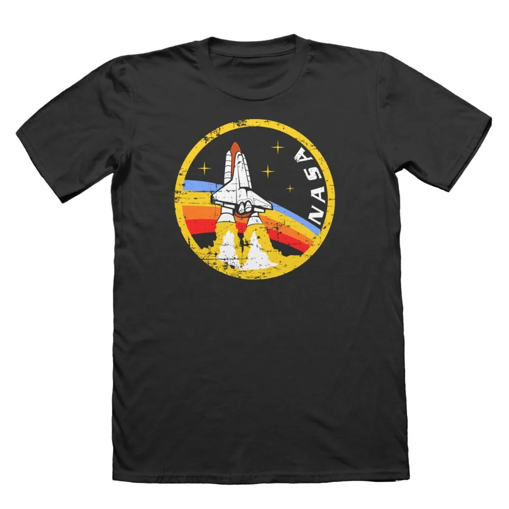 Новые мужские футболки-космическая Миссия челнок астронавт Ретро Подарочная футболка