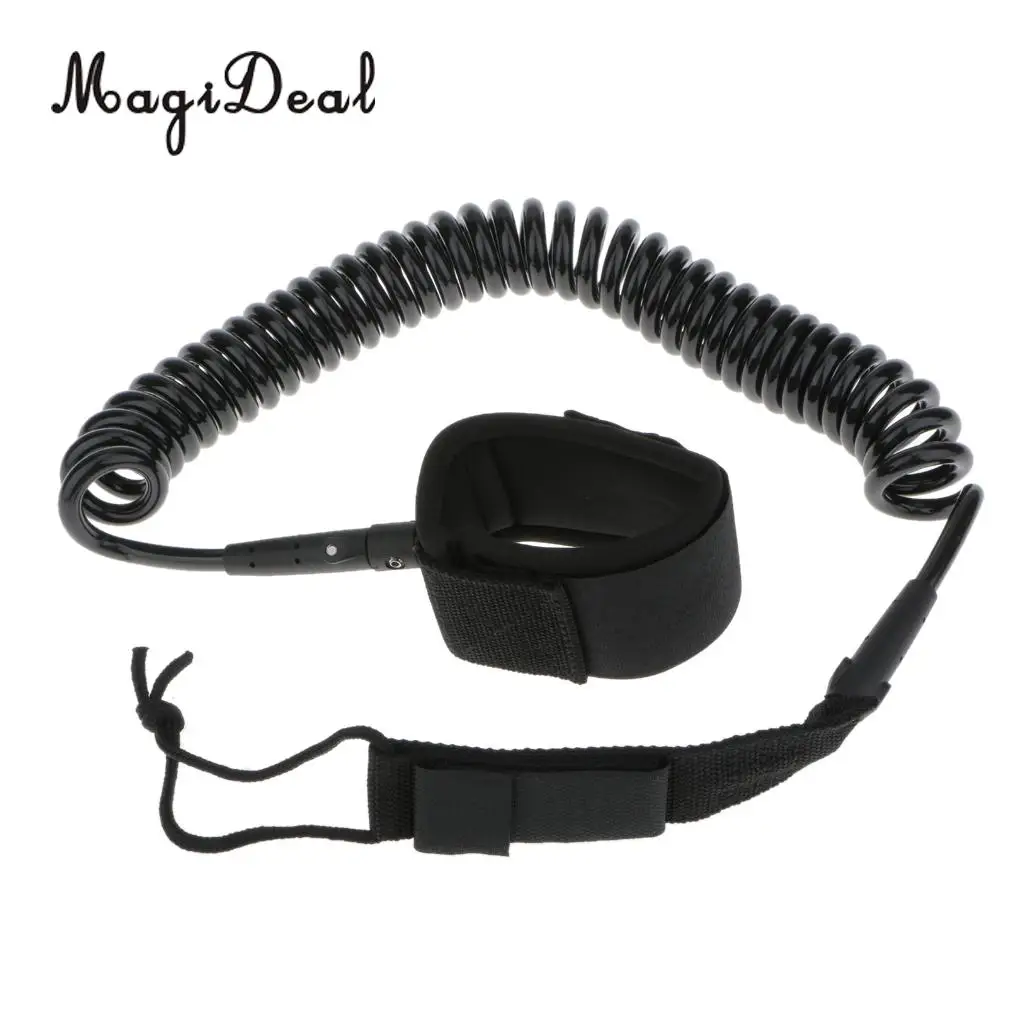 

MagiDeal 10'/11/12 Coiled Stand Up Paddle Board Leg Leash SUP Surfboard Ankle Cuff Tether