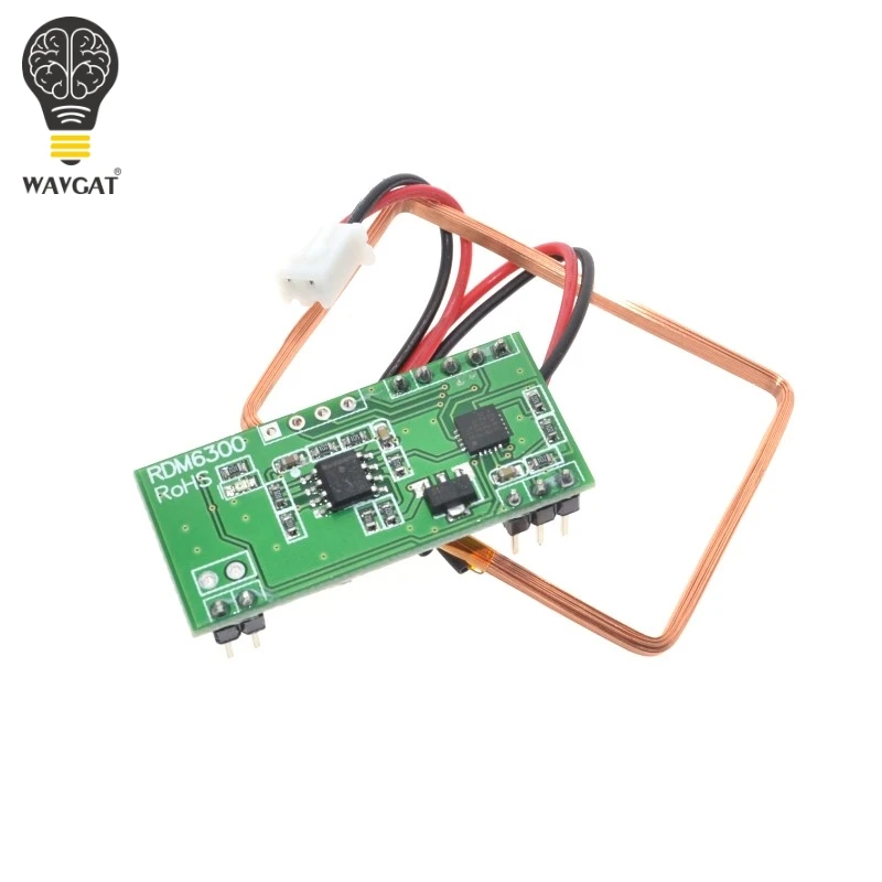 WAVGAT 125 кГц RFID считыватель Модуль RDM6300 UART Выход Система контроля доступа для Arduino лучшие цены