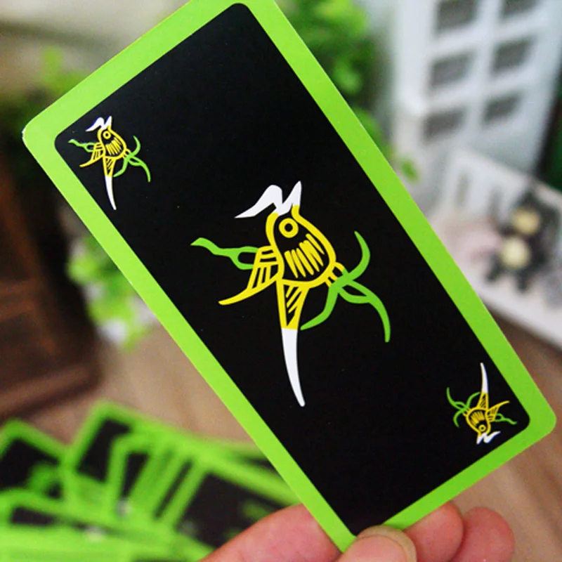 New Hot paper mahjong poker CARDS Noctilucent board games qenueson