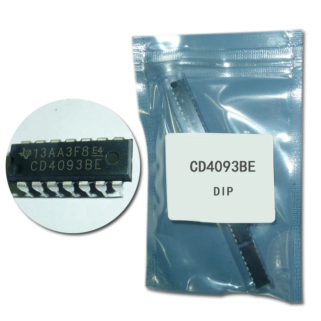 20 шт./лот CD4093BE DIP14 CD4093 4093 DIP-14 DIP diy электронные | Электронные компоненты и