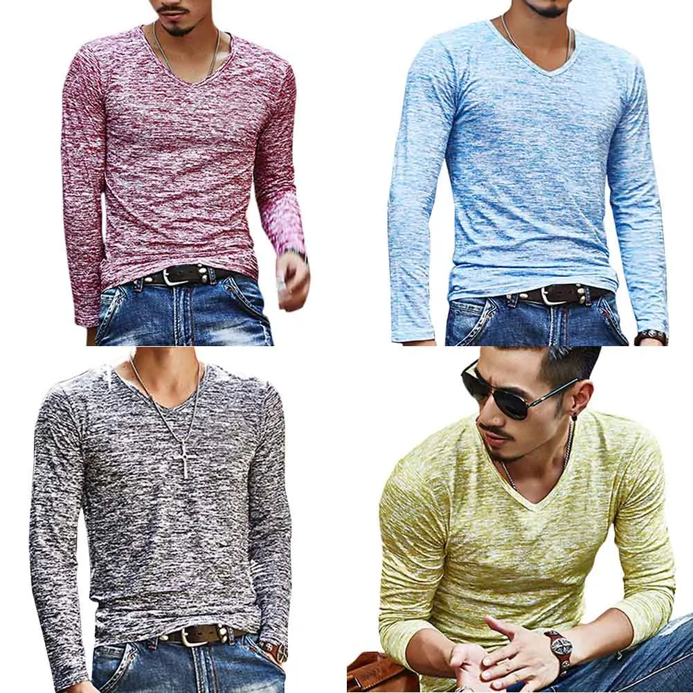 Мужские Цвет хлопка пуловер с длинными рукавами сезон: весна–лето Ручная стирка